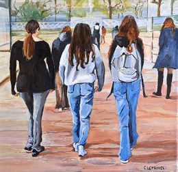 Gemälde, Printemps, Carole Leprince