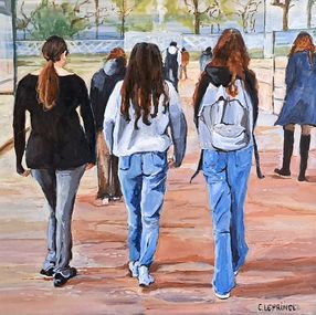 Gemälde, Printemps, Carole Leprince