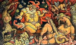 Gemälde, Bacchanalia, Daniil Litvinov