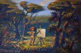 Gemälde, En plein air, Daniil Litvinov