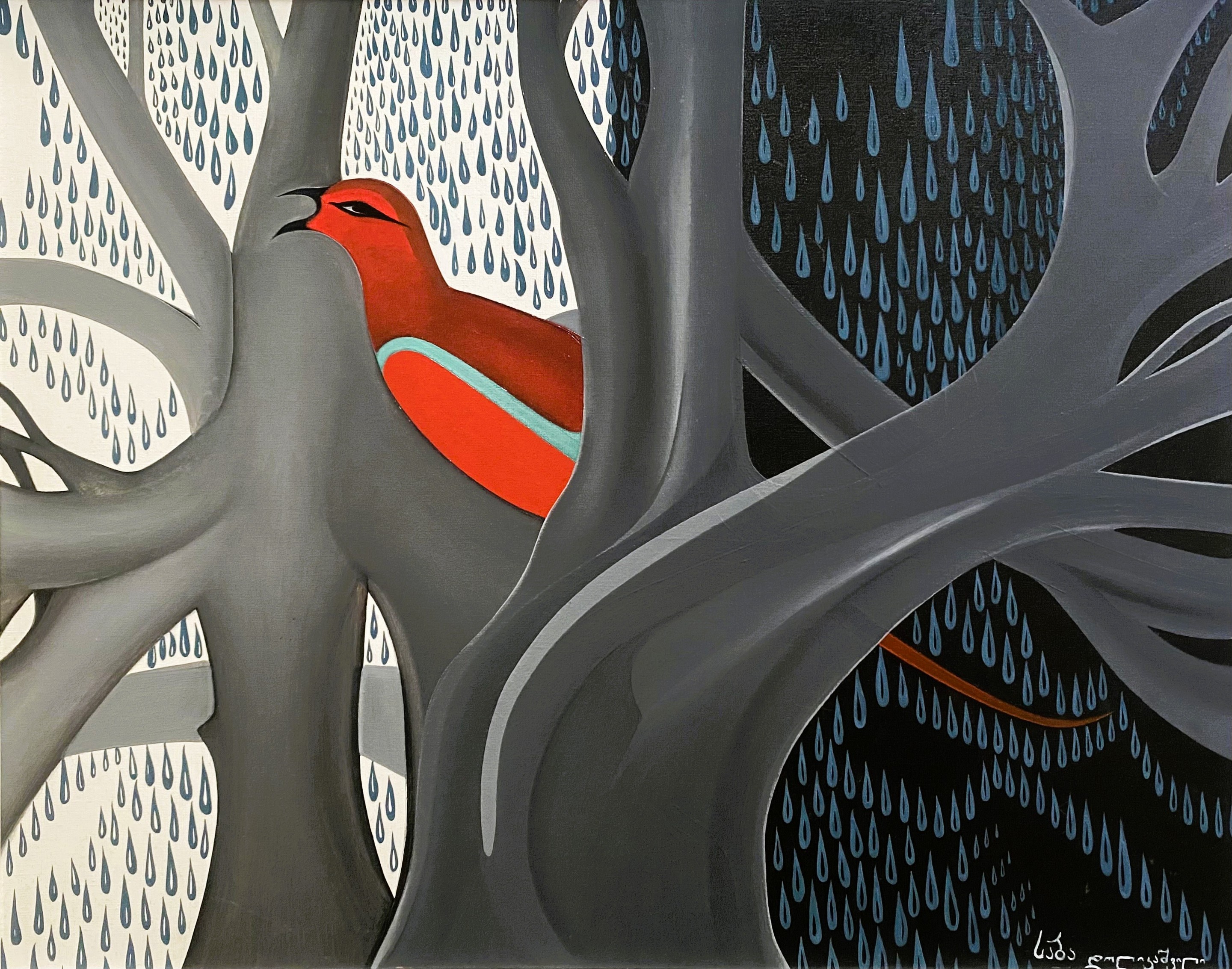 Saba Dolikashvili, Bird in Red Saba Dolikashvili, Bird in Red