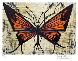 Drucke, Le Papillon orange, Bernard Buffet