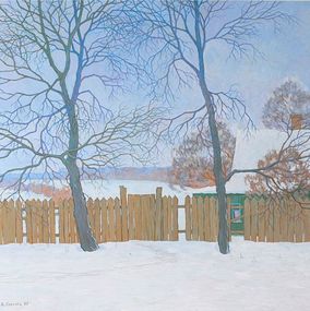 Pintura, Snow Covered Yard, Valery Savenets