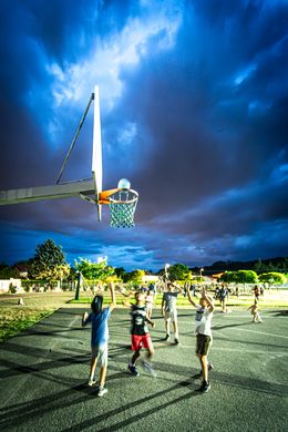 Fotografien, Night basketball, Hervé Pezzini