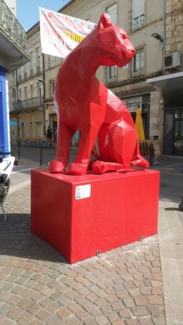 Escultura, Léopard assis, Stéphane Munoz