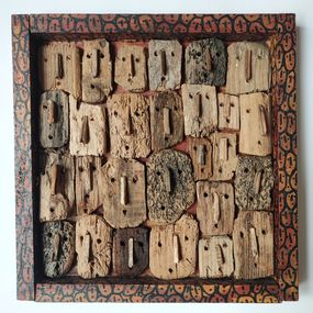 Sculpture, 27 petits masques, Marc Bourlier