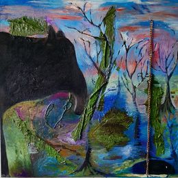 Pintura, Tapir is playing in the forest, Kat Zhivetin
