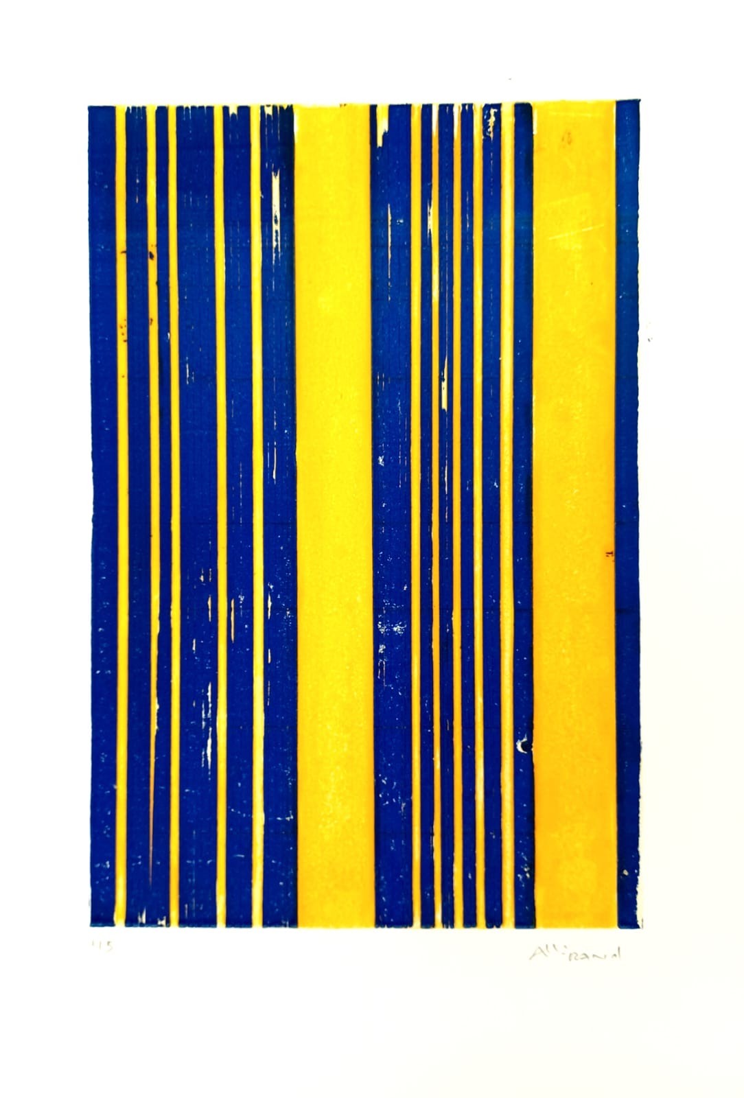 Renaud Allirand, Sans titre Bleu Jaune Renaud Allirand, Sans titre Bleu Jaune
