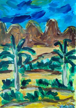 Peinture, Mountain silence and heat, Natalya Mougenot