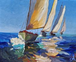Gemälde, Throws of Blue, Daniel Murgatroyd