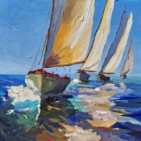 Painting, Throws of Blue, Daniel Murgatroyd