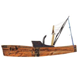 Skulpturen, Senneur rouge - bateau sculpture murale ou à poser, Ronan Penanhoat