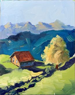 Peinture, Landscape with mountains, Schagen Vita