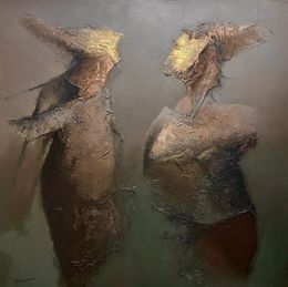 Gemälde, Série scènes, Mascarade, Bernard Jannemin