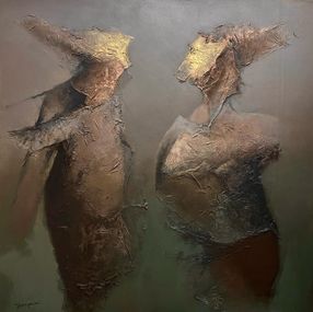 Peinture, Série scènes, Mascarade, Bernard Jannemin