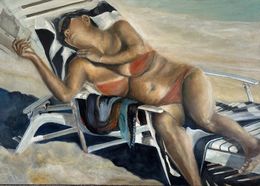 Painting, Libre et alanguie, Lisbeth Buonanno