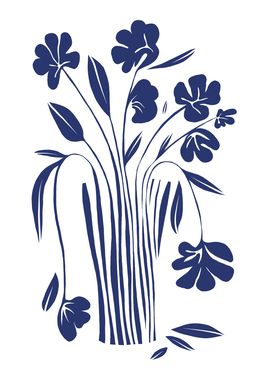 Drucke, Blue still life, Nina Tsorieva