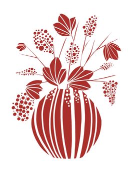 Drucke, Red still life, Nina Tsorieva
