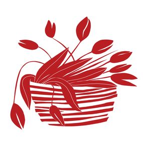 Print, Red still life, Nina Tsorieva