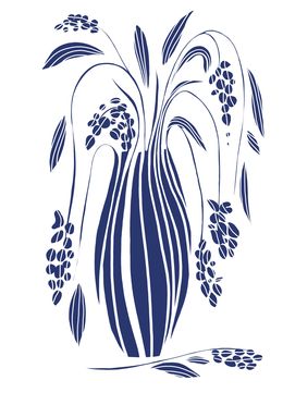 Drucke, Blue still life, Nina Tsorieva