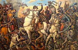 Gemälde, Napoleon – Battle of Austerlitz, Triptych (Right Side), Daniil Litvinov