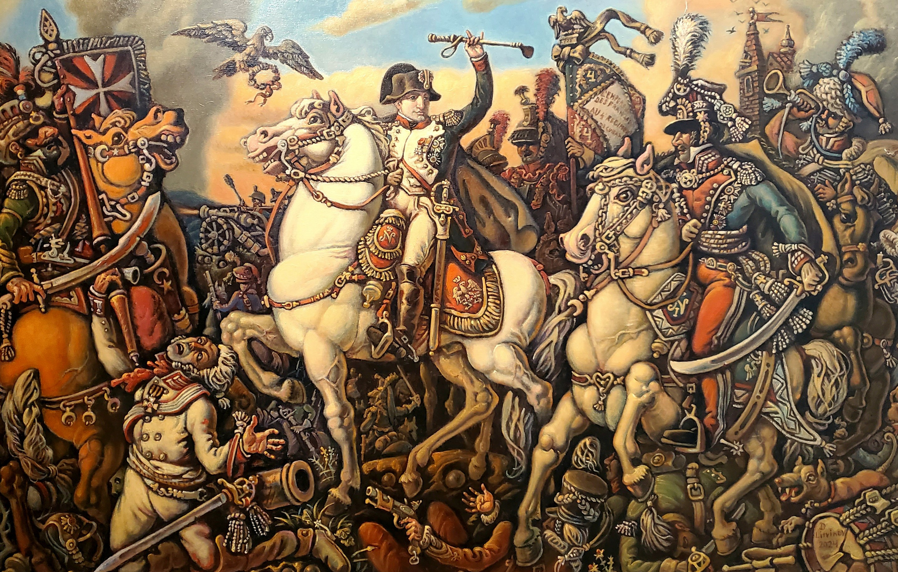 Daniil Litvinov, Napoleon – Battle of Austerlitz, Triptych (Right Side) Daniil Litvinov, Napoleon – Battle of Austerlitz, Triptych (Right Side)