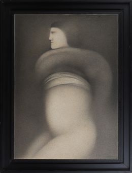 Gemälde, Personnage au ventre dénudé, Georges Bru