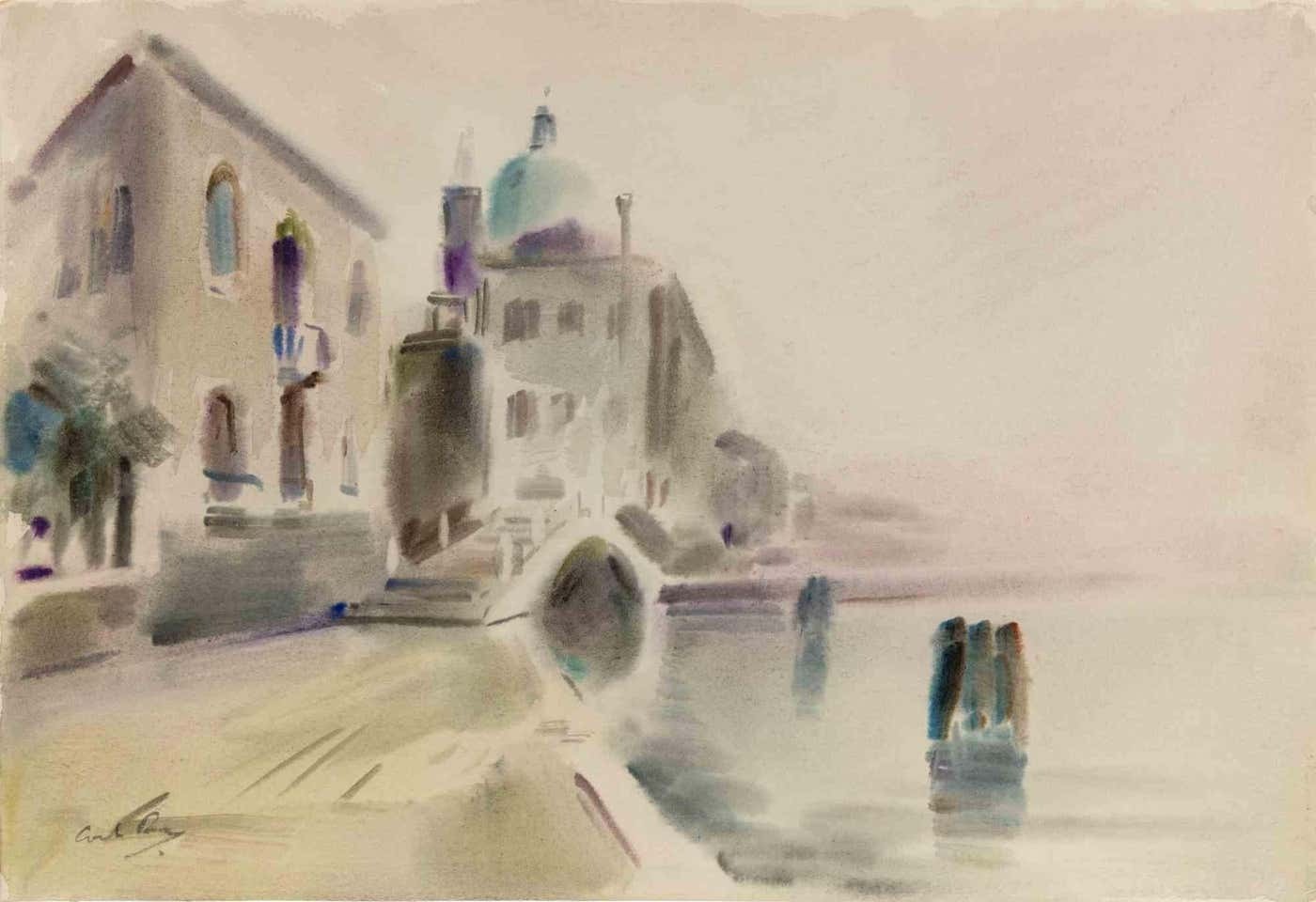 Carlo Ravagnan, View of Burano and the Giudecca in Venice Carlo Ravagnan, View of Burano and the Giudecca in Venice