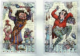 Pintura, Chichikov and Nozdryov, Daniil Litvinov