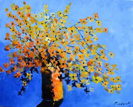 Pintura, Orange still life 54, Pol Ledent