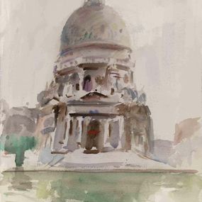 Disegno, View of Santa Maria della Salute in Venice, Carlo Ravagnan