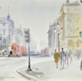 Disegno, View of Piccadilly in London, Carlo Ravagnan
