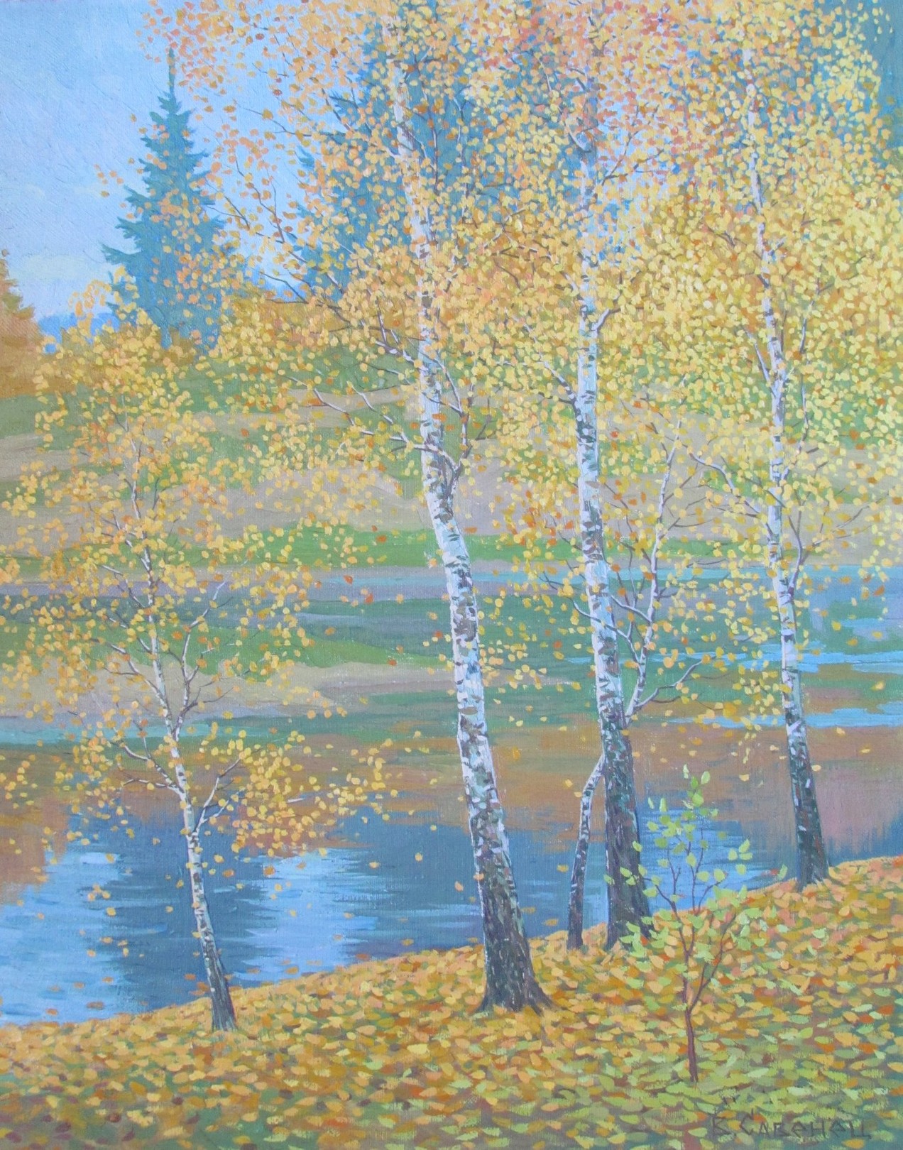 Valery Savenets, Birch trees Valery Savenets, Birch trees