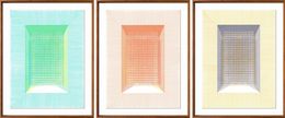 Zeichnungen, Fig. 9 Base verde, naranja and base, Triptych, Rodrigo Spinel