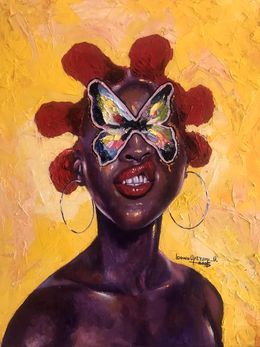 Gemälde, Vivid grace, Opeyemi Idowu