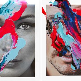 Photography, Fluid Bella Hadid and David Gnady. Photograph intervened by the artists., Hunter & Gatti