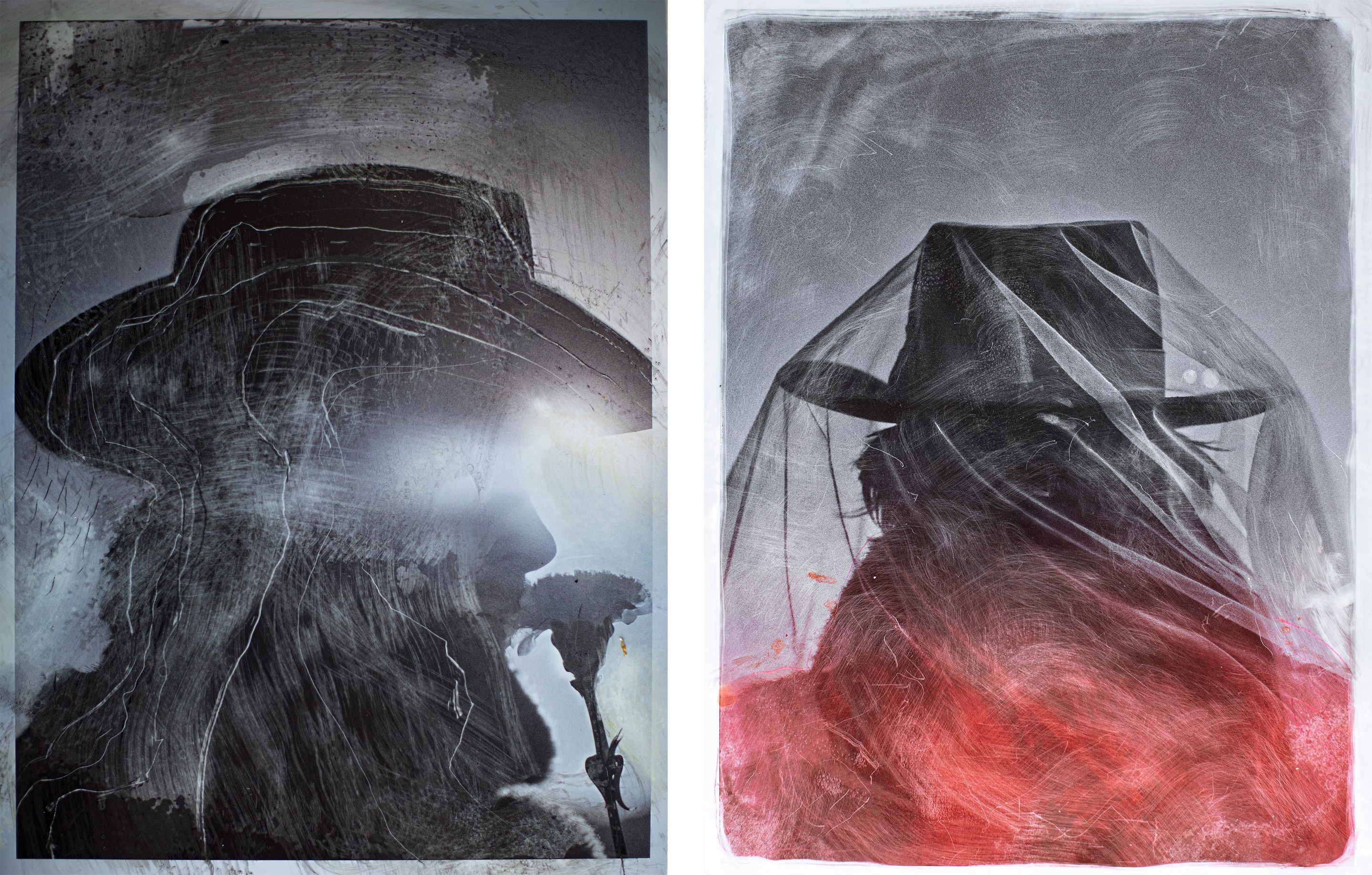 Hunter & Gatti, Laßt Blumen Sprechen and Felt Diptych Hunter & Gatti, Laßt Blumen Sprechen and Felt Diptych
