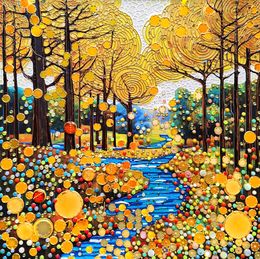 Gemälde, Golden forest, Irina Bast