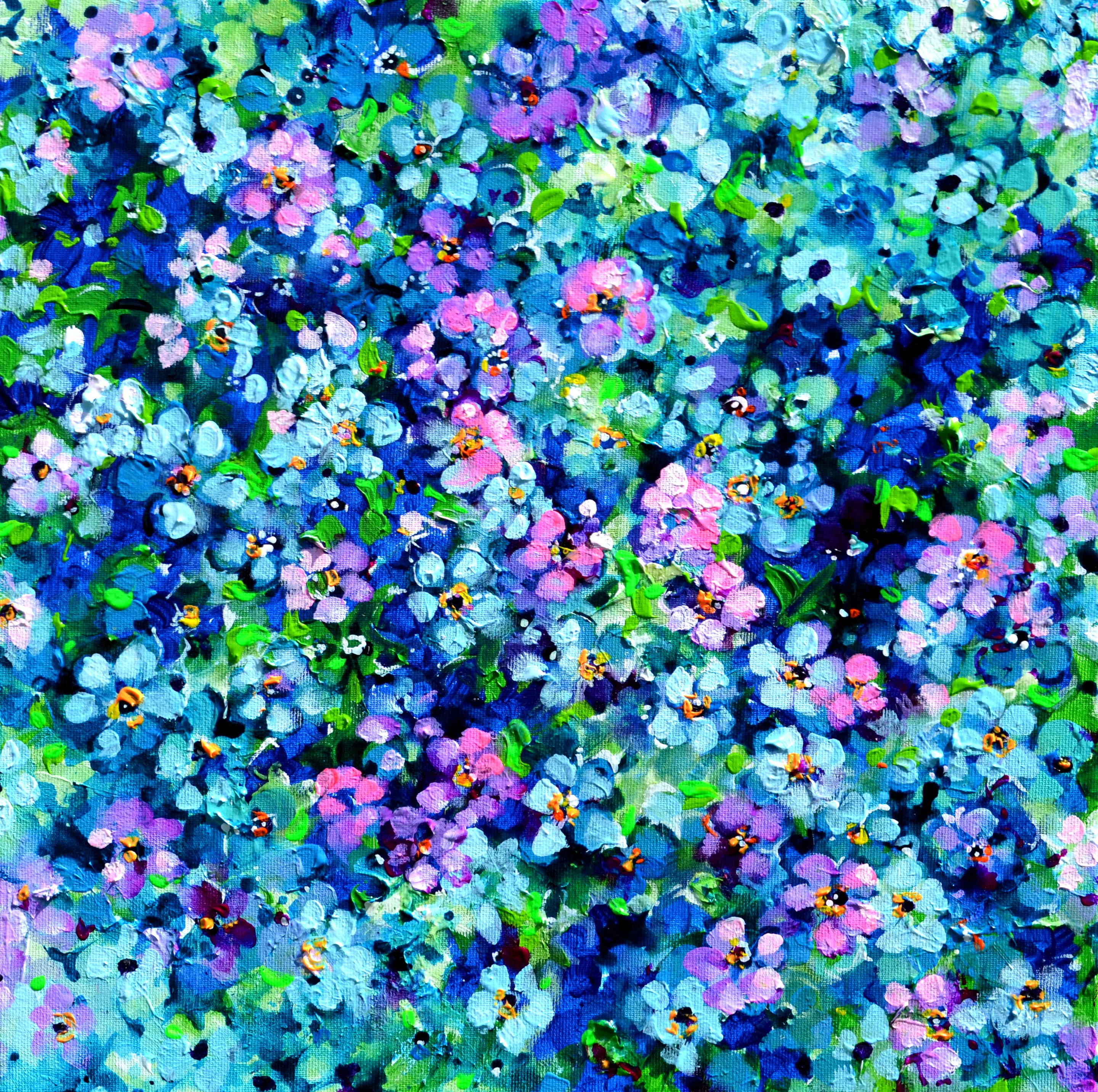 Soos Roxana, Wild Forget Me Not Floral Field Soos Roxana, Wild Forget Me Not Floral Field