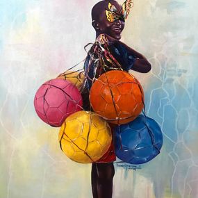 Gemälde, The dream carrier, Opeyemi Idowu