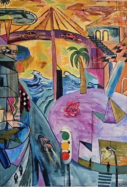 Gemälde, El puente, Victor Coll