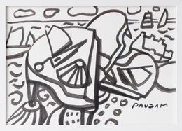 Gemälde, Les trois pianos dans le jardin, Daniel Paugam
