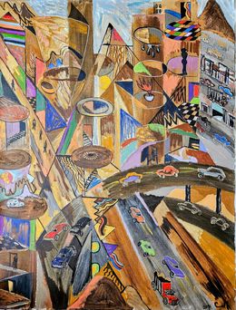 Gemälde, Ciudad geométrica, Victor Coll