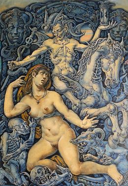 Painting, "Sleep" - Left part, Oleg Litvinov