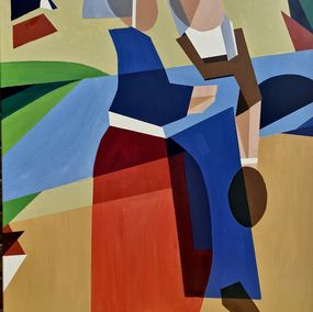 Peinture, Les deux bretonnes, Hélène Matlis