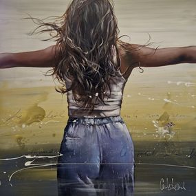 Peinture, Le soleil brûle ma peau, Cécile Desserle