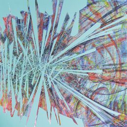 Pintura, Chorégraphie chromatique. 2025-09 - Série Abstraction dynamique, Dominique Vial