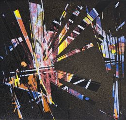Pintura, Feu d'artifice. 2023-13 - Série Abstraction dynamique, Dominique Vial