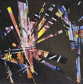 Pintura, Feu d'artifice. 2023-13 - Série Abstraction dynamique, Dominique Vial