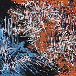 Pintura, Forces opposées . 2019-81 - Série Abstraction dynamique, Dominique Vial